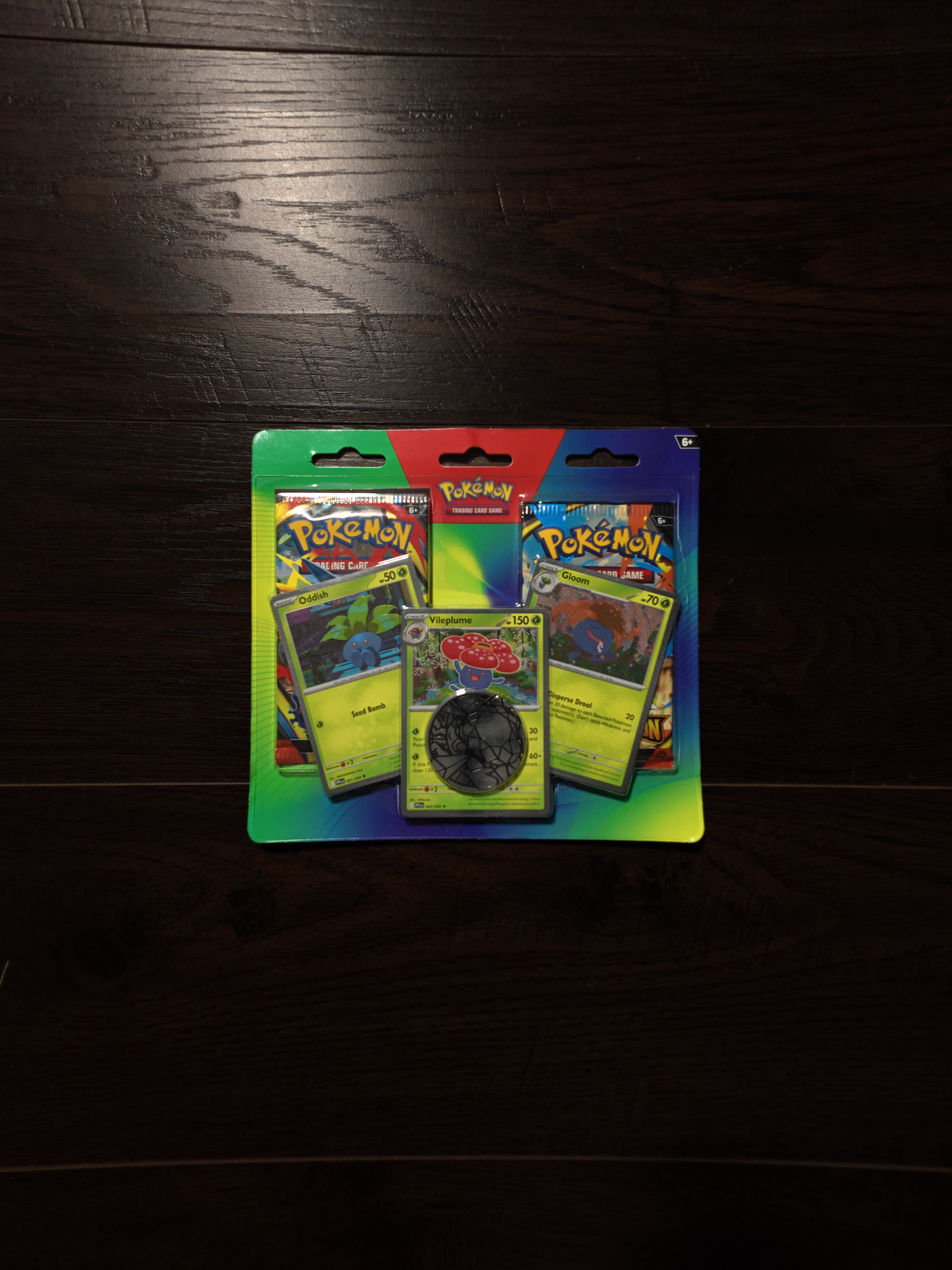 Pokémon TCG: Oddish, Gloom & Vileplume Cards with 2 Booster Packs & Coin