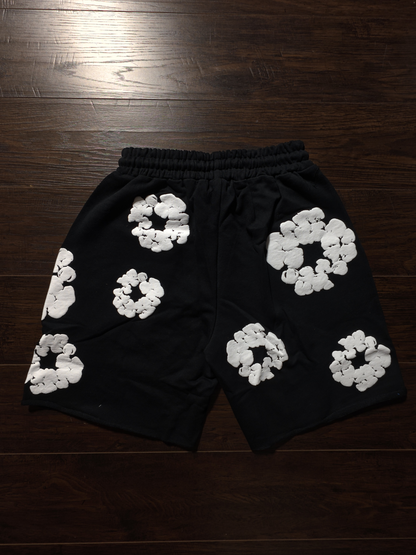 Denim Tears The Cotton Wreath Shorts Black [NEW]