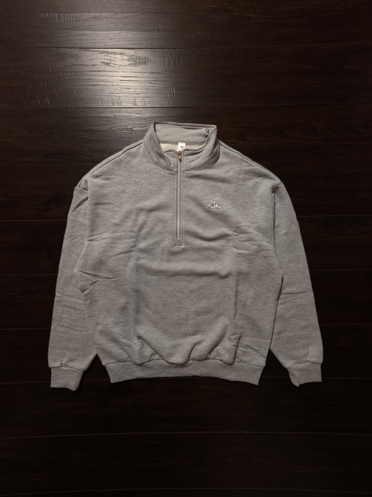 Alo Accolade 1/4 Zip Pullover - Athletic Heather Grey [NEW]