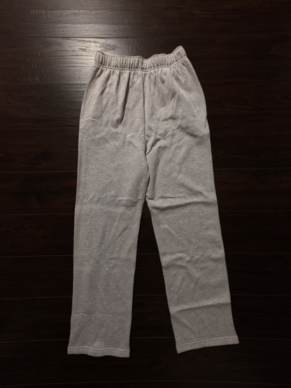 Alo Accolade Full-Zip Hoodie & Straight-Leg Sweatpant Set - Athletic Heather Grey [NEW]
