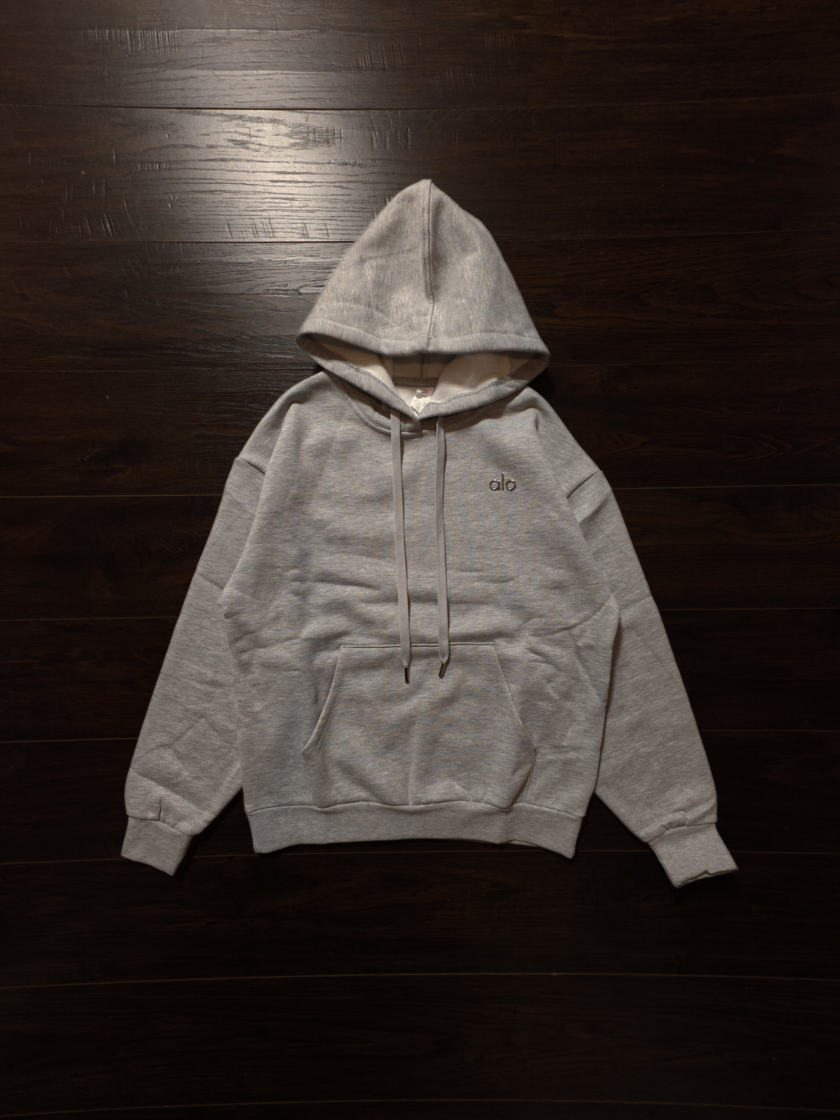 Alo Accolade Hoodie & Straight-Leg Sweatpant Set - Athletic Heather Grey [NEW]