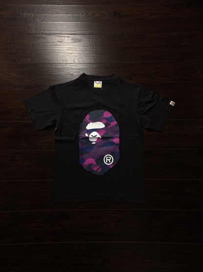 BAPE Color Camo By Bathing Ape Tee 'Black/Purple' [NEW]