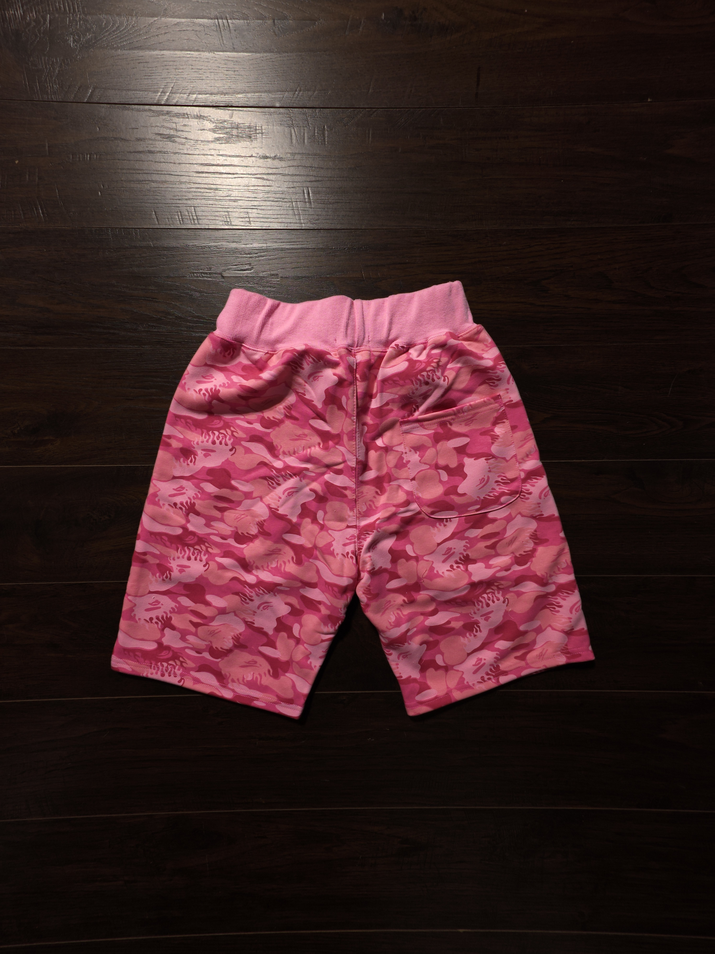 BAPE Fire Camo Sweat Shorts Pink [NEW]