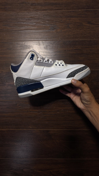 Jordan 3 Retro Midnight Navy [USED] - 9 M