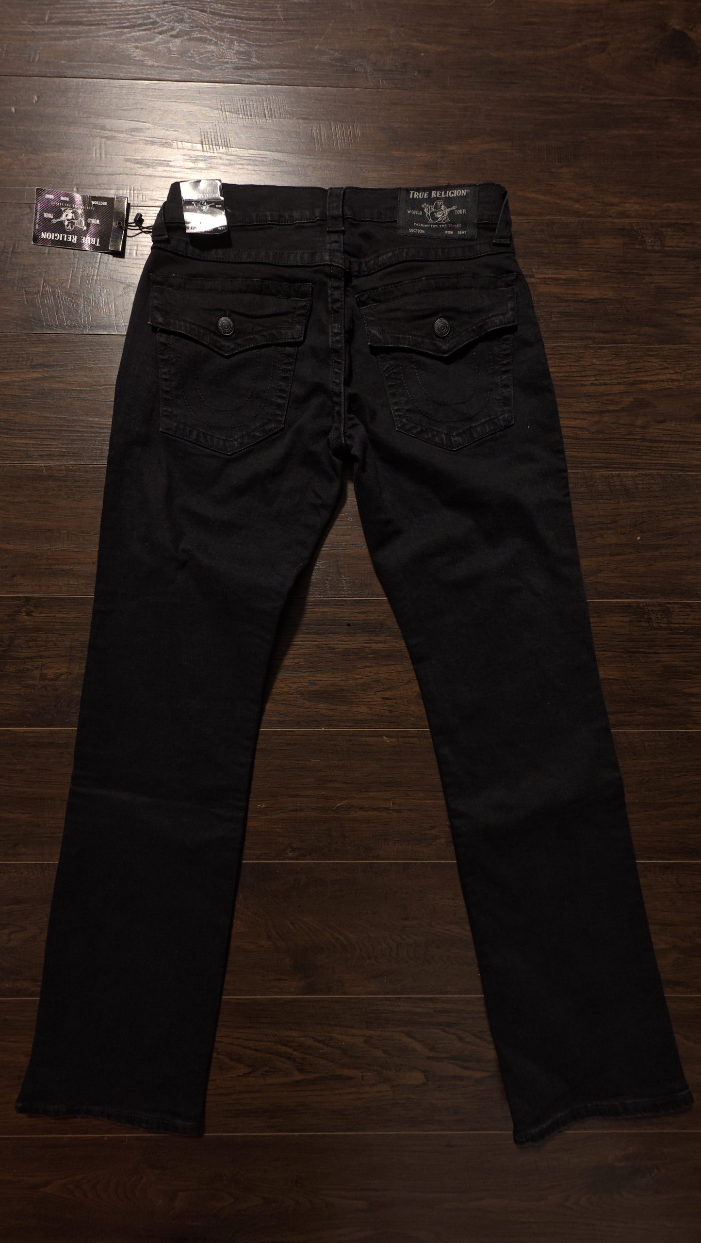 True Religion Ricky Straight Jean Body Rinse Black [NEW] - 31