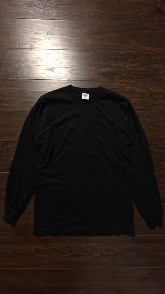 Supreme Blank Black Long Sleeve T-Shirt [NEW] - M