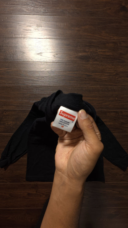 Supreme Blank Black Long Sleeve T-Shirt [NEW] - M