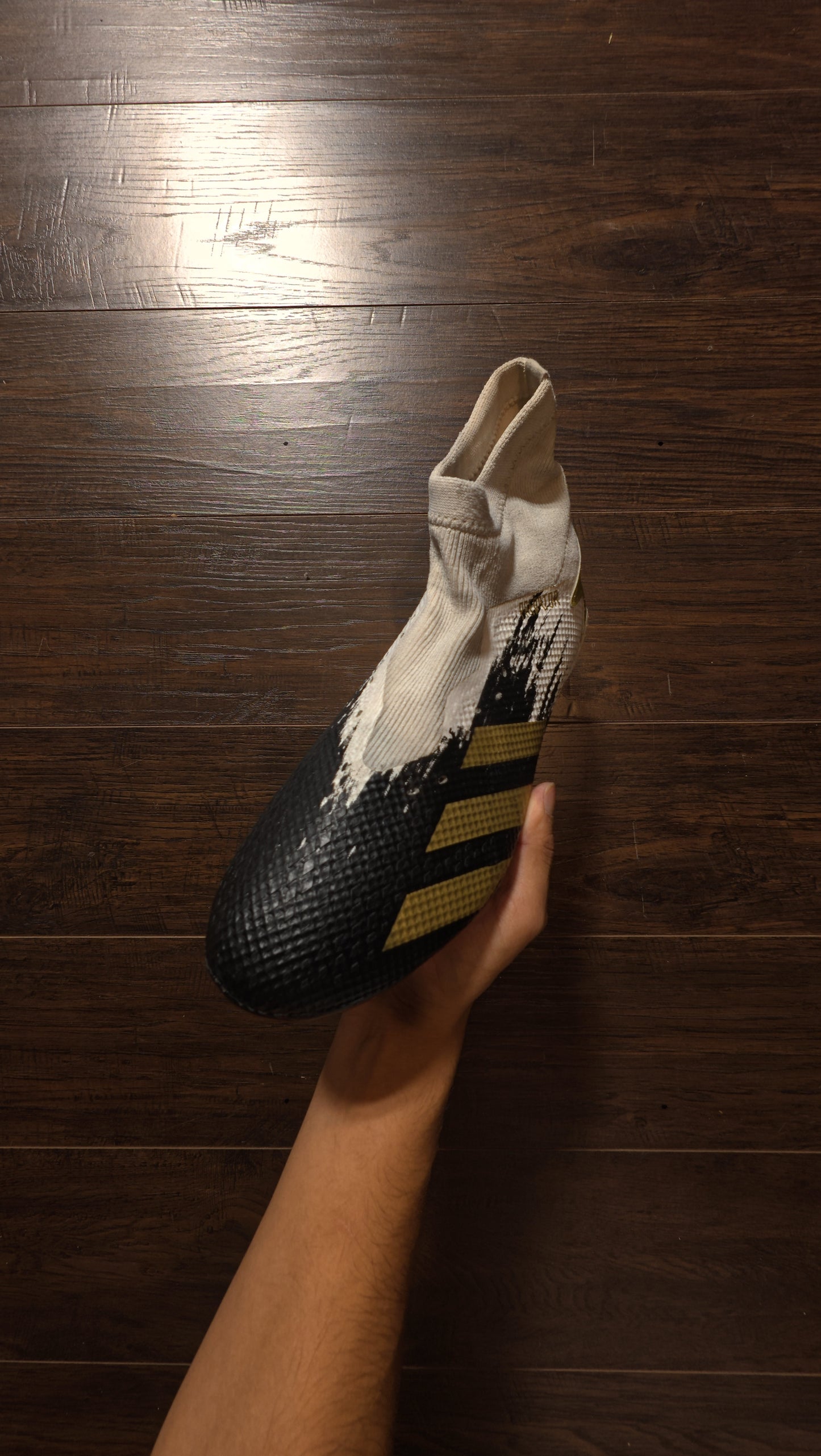 adidas Predator Mutator 20.1 SG Cloud White Gold Metallic Core Black [USED] - 11 M