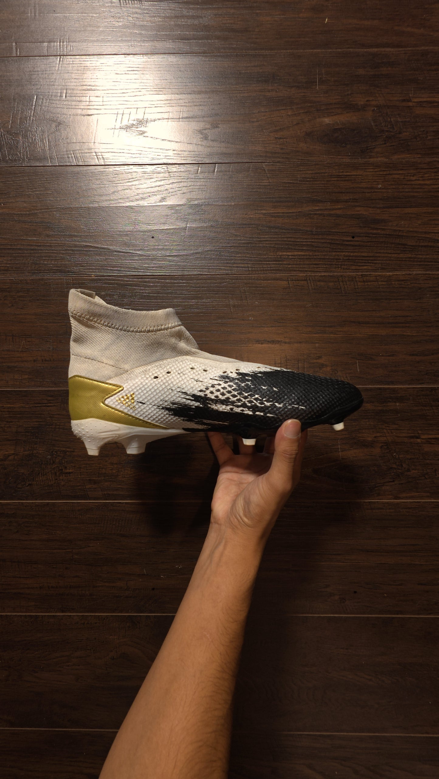 adidas Predator Mutator 20.1 SG Cloud White Gold Metallic Core Black [USED] - 11 M