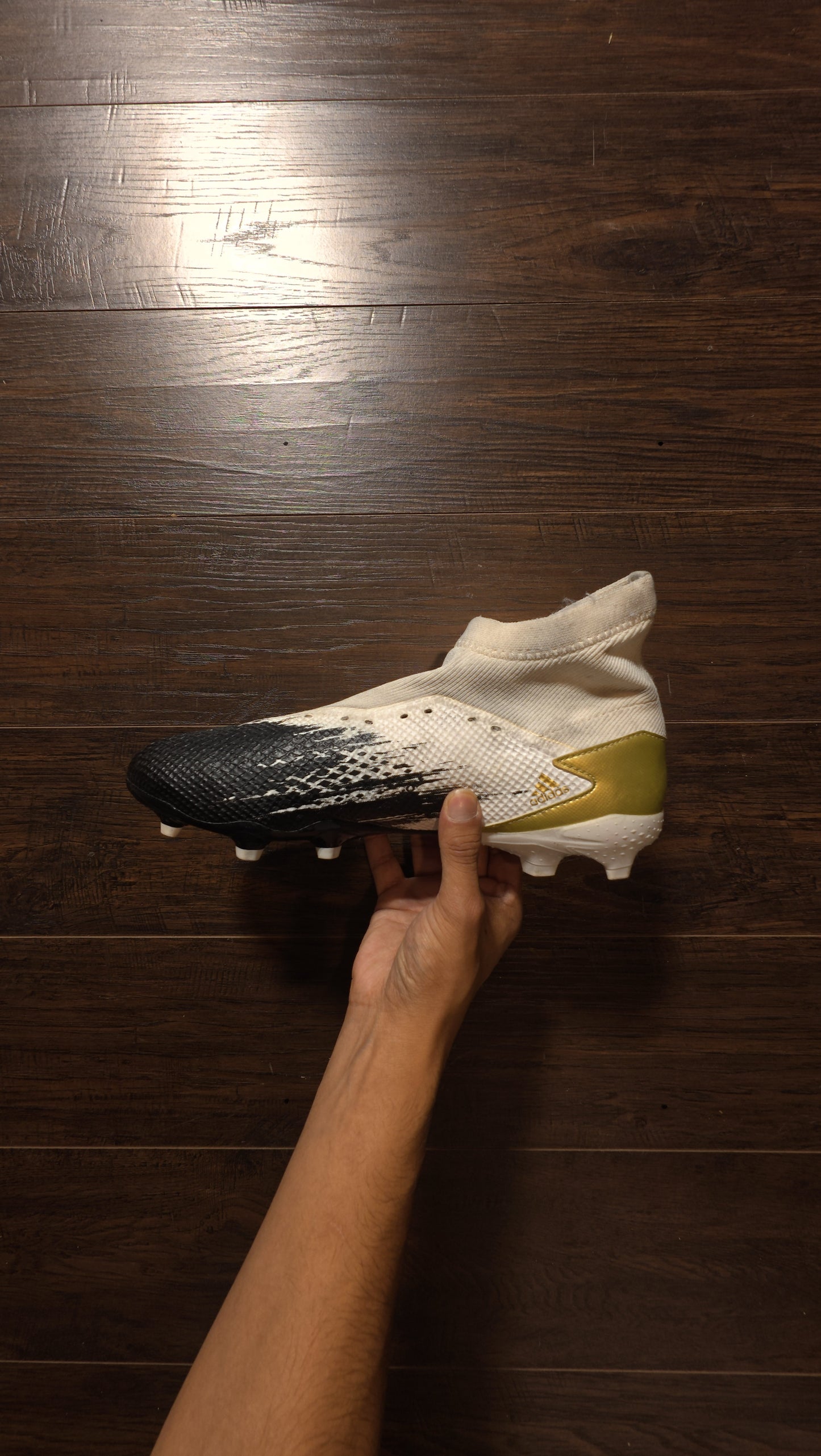 adidas Predator Mutator 20.1 SG Cloud White Gold Metallic Core Black [USED] - 11 M