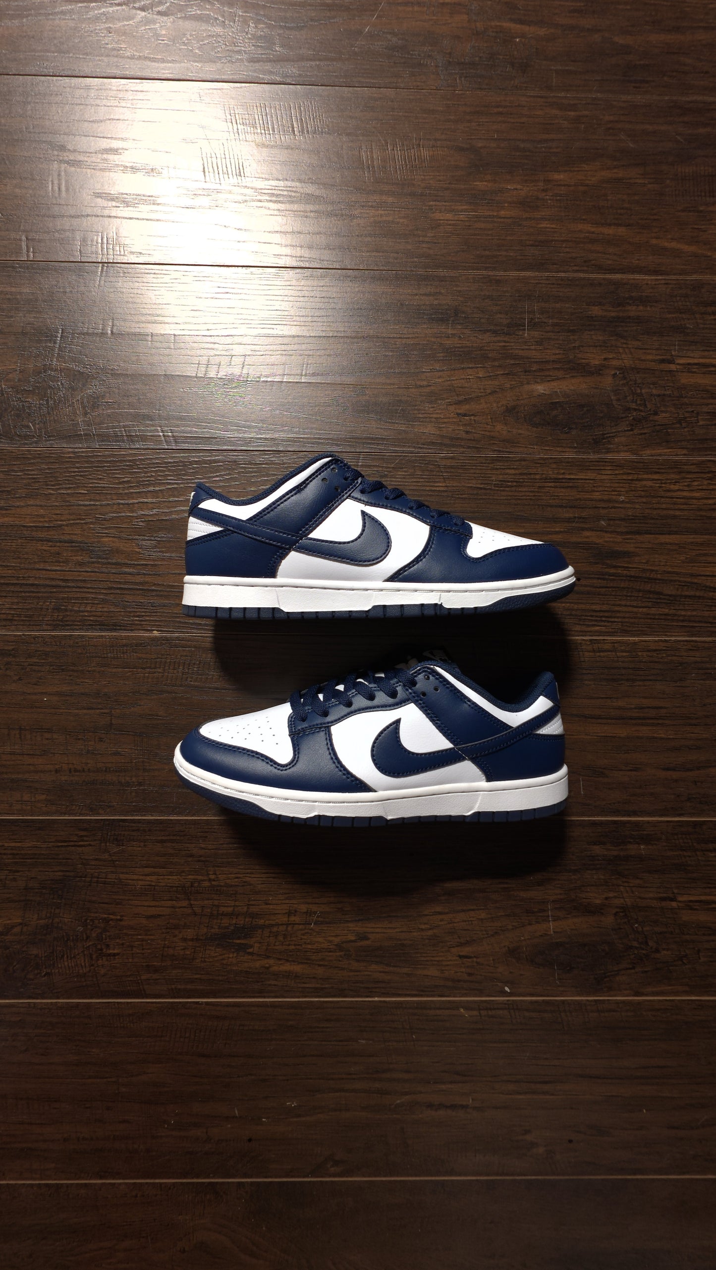 Nike Dunk Low White Midnight Navy [NEW] - 9.5 M