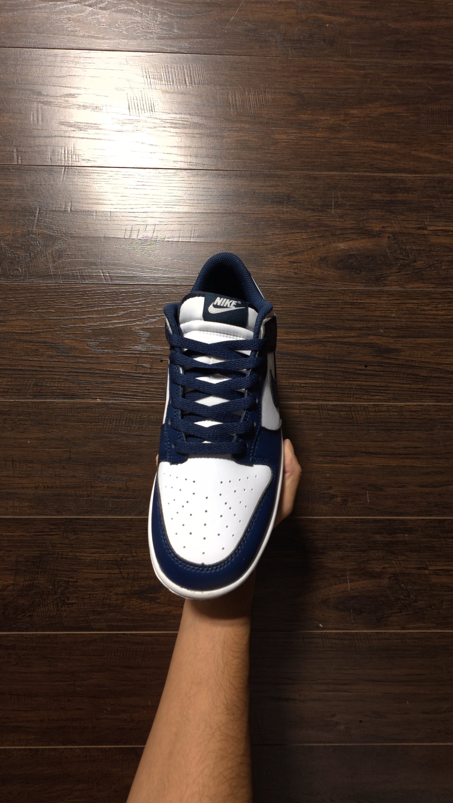 Nike Dunk Low White Midnight Navy [NEW] - 9.5 M
