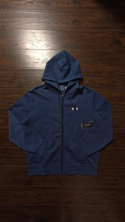 Double-Knit Full-Zip Hoodie Polo Ralph Lauren COLOR: Aviator Navy [NEW] - XL