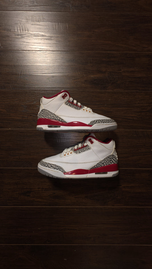Jordan 3 Retro Cardinal Red [USED] - 8 M