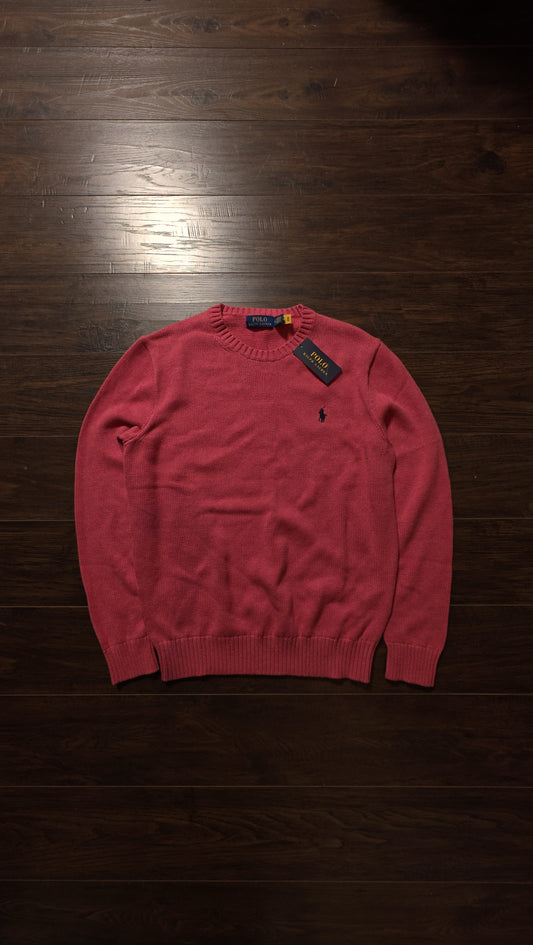 Polo Ralph Lauren Men's Cotton Crewneck Sweater Red Sky Heather [NEW] - M