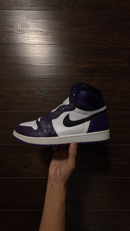 Jordan 1 Retro High Court Purple White [USED] - 10 M