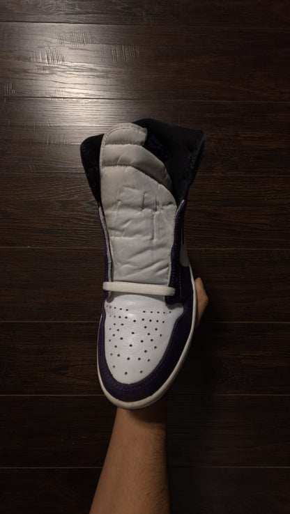 Jordan 1 Retro High Court Purple White [USED] - 10 M