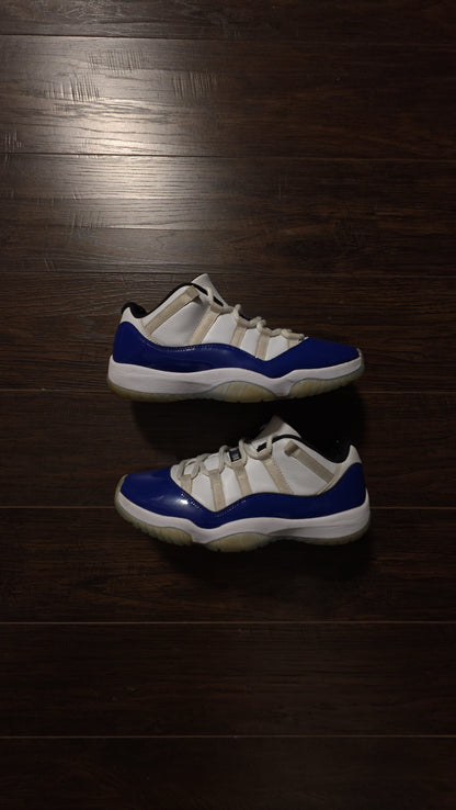 Jordan 11 Retro Low White Concord (Women's) [USED] - 10 M