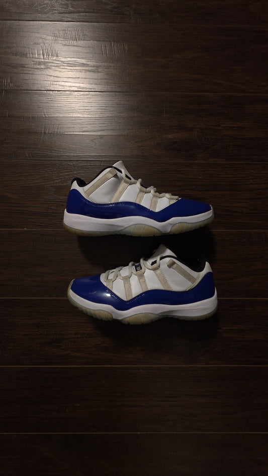 Jordan 11 Retro Low White Concord (Women's) [USED] - 10 M