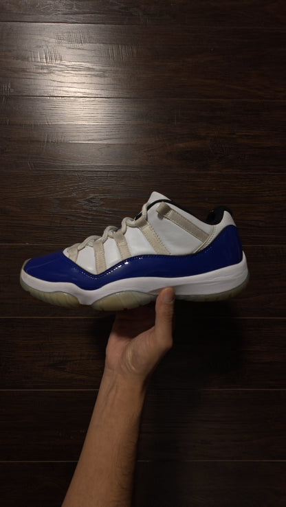 Jordan 11 Retro Low White Concord (Women's) [USED] - 10 M