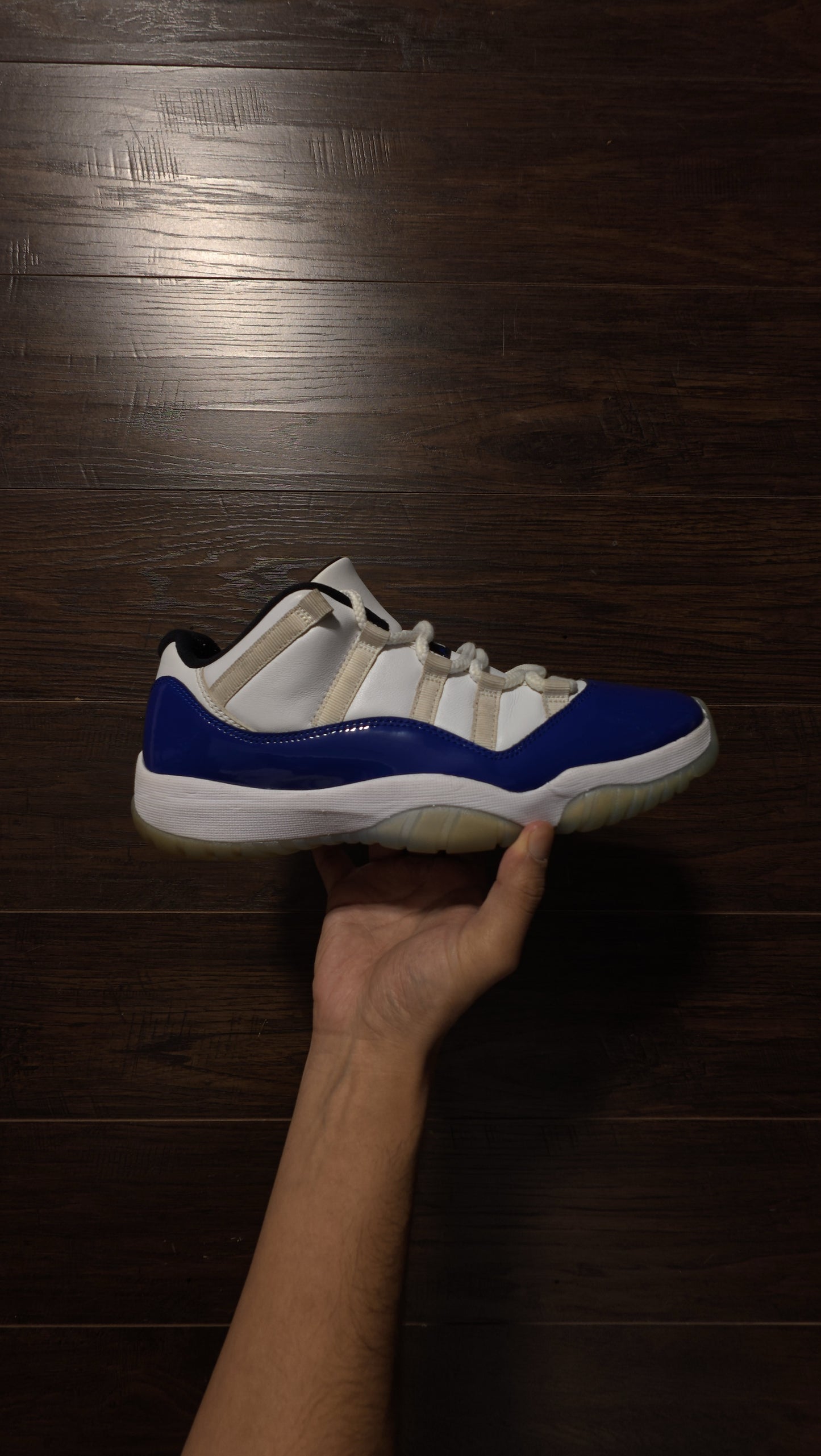Jordan 11 Retro Low White Concord (Women's) [USED] - 10 M