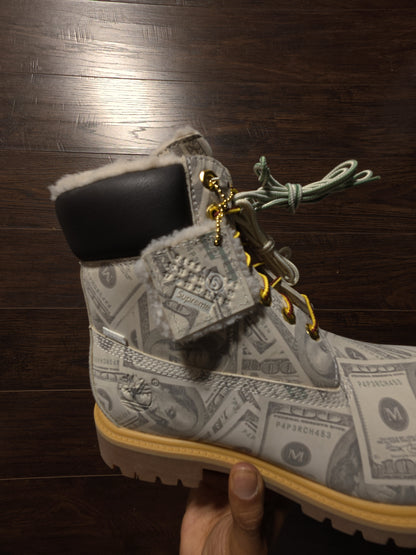Timberland 6" Premium Waterproof Boot Supreme x MM6 Maison Margiela $100 Bills [NEW] - 10M