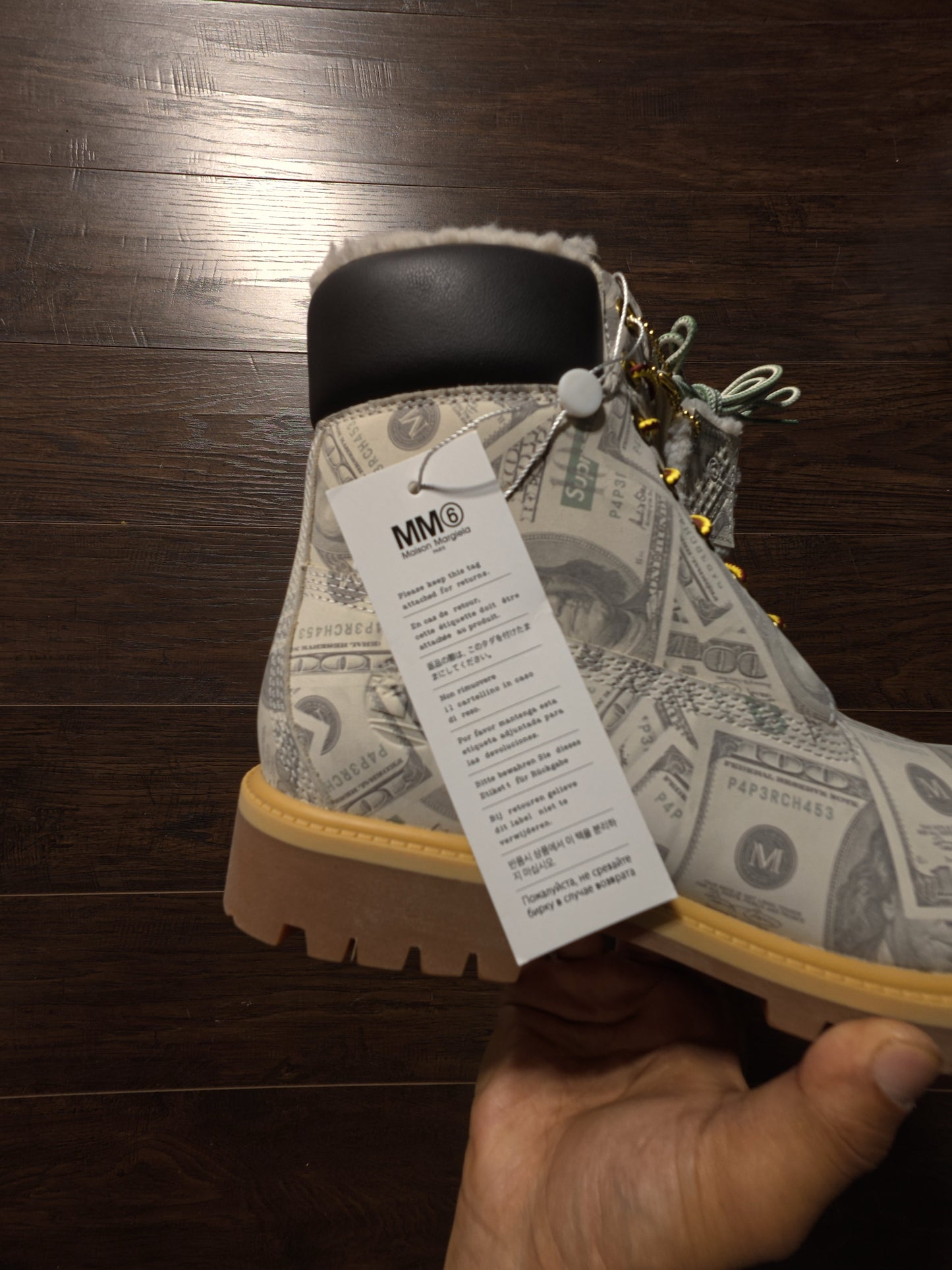 Timberland 6" Premium Waterproof Boot Supreme x MM6 Maison Margiela $100 Bills [NEW] - 10M