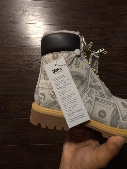 Timberland 6" Premium Waterproof Boot Supreme x MM6 Maison Margiela $100 Bills [NEW] - 10M