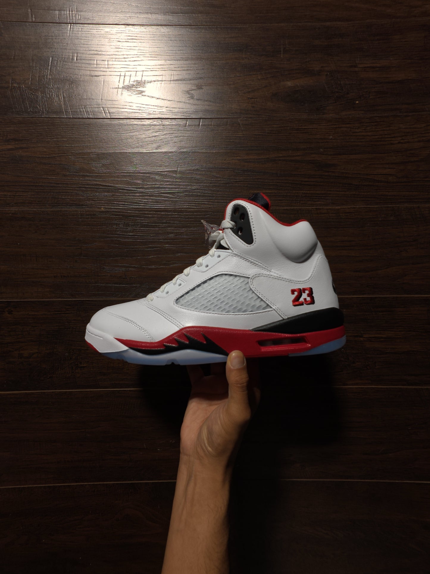 Jordan 5 Retro Fire Red Black Tongue (2025) [NEW] – 12M