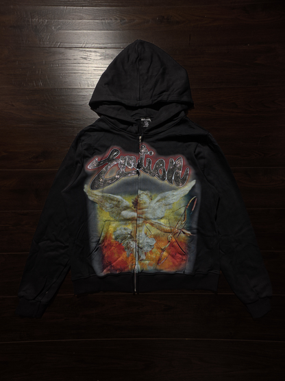Mixed Emotions Black 'Rhinestone' Hoodie [NEW]