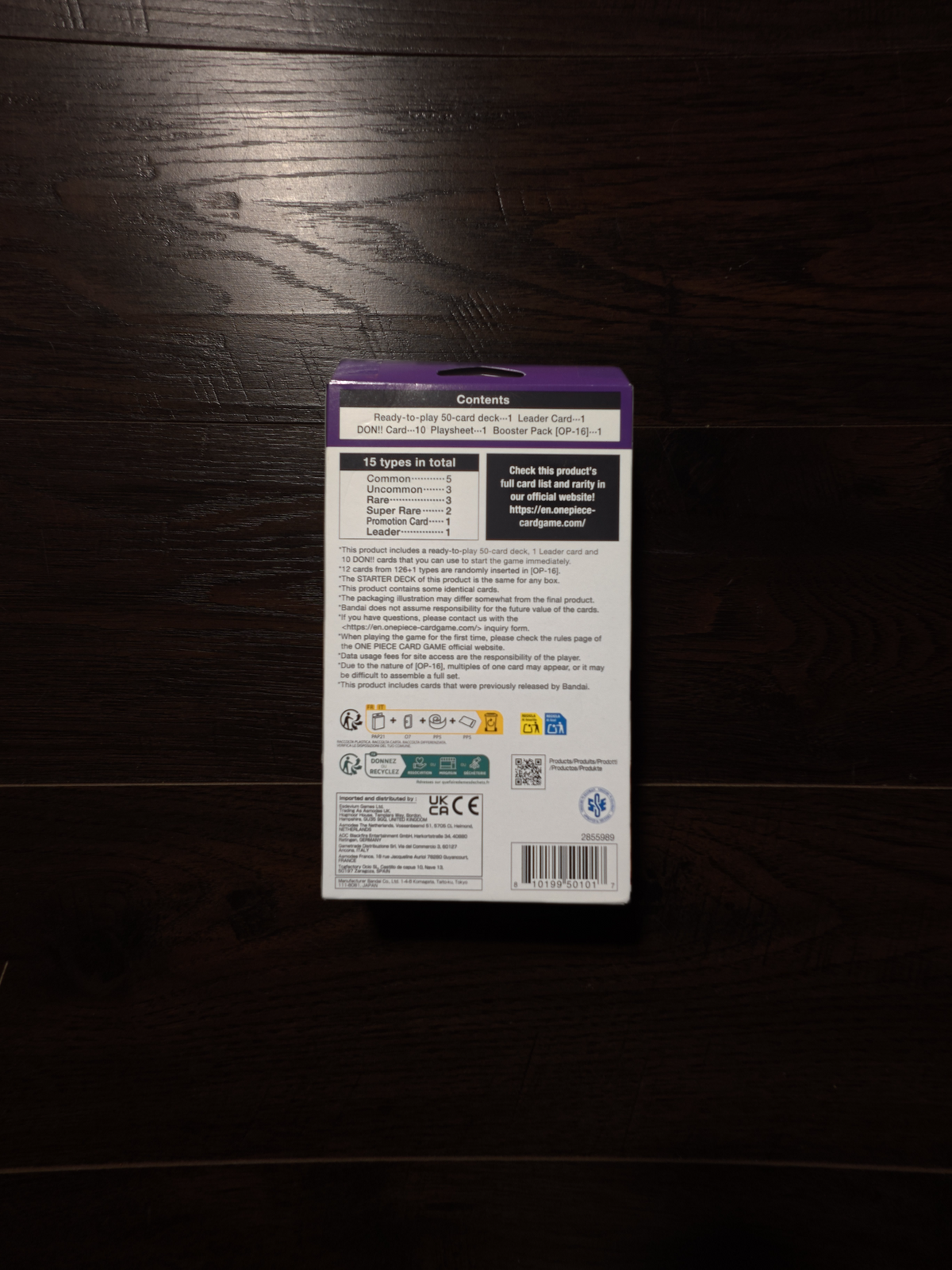 One Piece Card Game Starter Deck: Purple Charlotte Katakuri (ST-34)