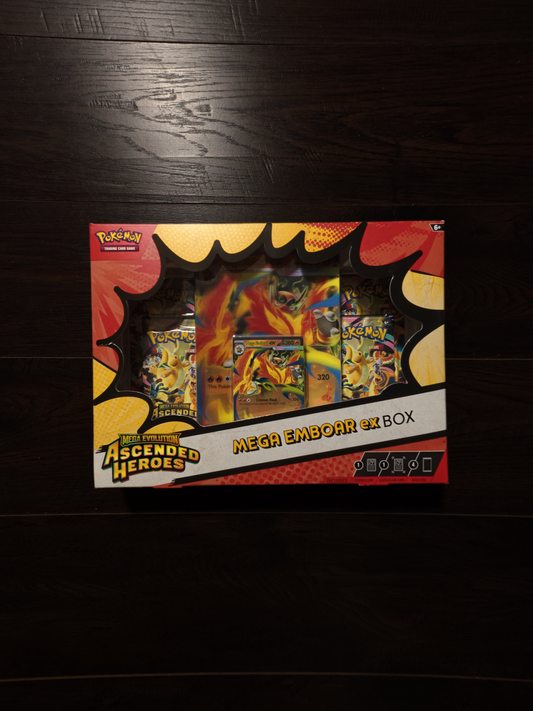Pokémon TCG: Mega Evolution—Ascended Heroes Mega Emboar ex Box