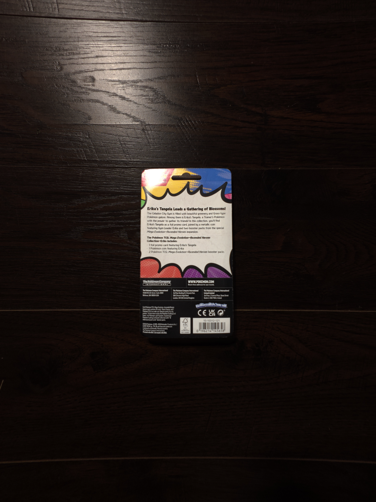 Pokémon TCG: Mega Evolution—Ascended Heroes Collection (Erika's Tangela) 2-Pack Blister