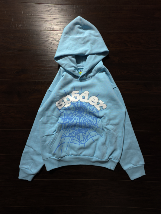 Sp5der Web Hoodie 'Sky Blue' [NEW]