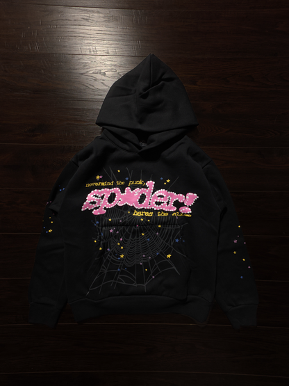 Sp5der P*nk V2 Hoodie 'Black' [NEW]