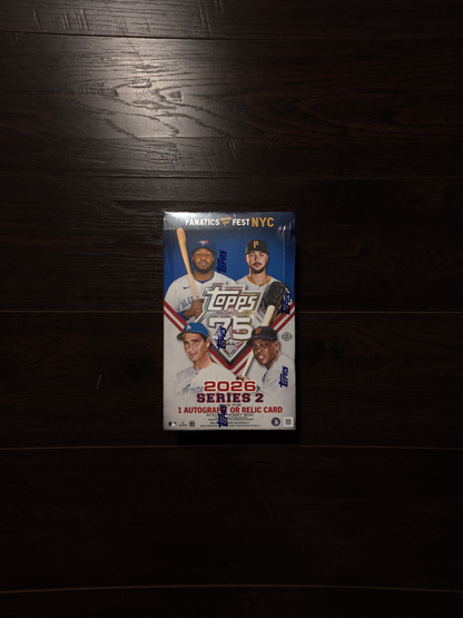 2026 Topps Baseball Series 2 Fanatics Fest NYC Hobby Box