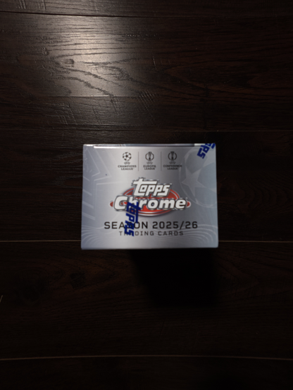 2025-26 Topps Chrome UEFA Club Competitions Value Box
