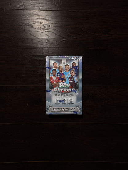 2025-26 Topps Chrome UEFA Club Competitions Fanatics Fest NYC Edition Hobby Box
