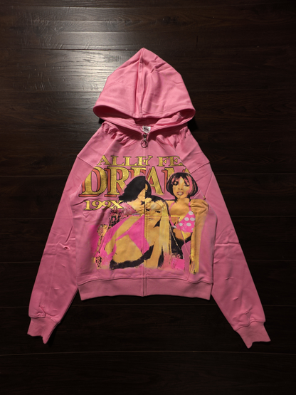 Vale Forever Dreams Zip Up Hoodie 'Pink' [NEW]