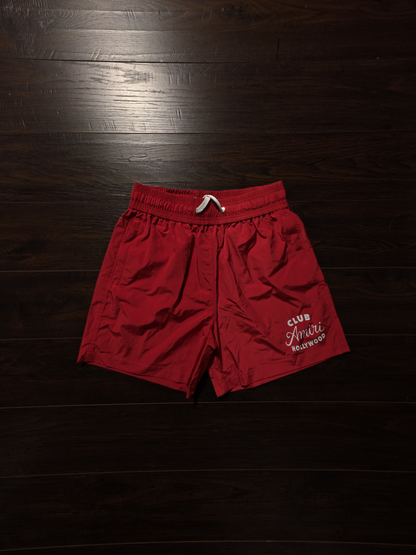 Amiri Club Amiri Swim Trunk 'Red' [NEW]