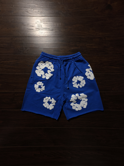 Denim Tears The Cotton Wreath Shorts Royal Blue [NEW]