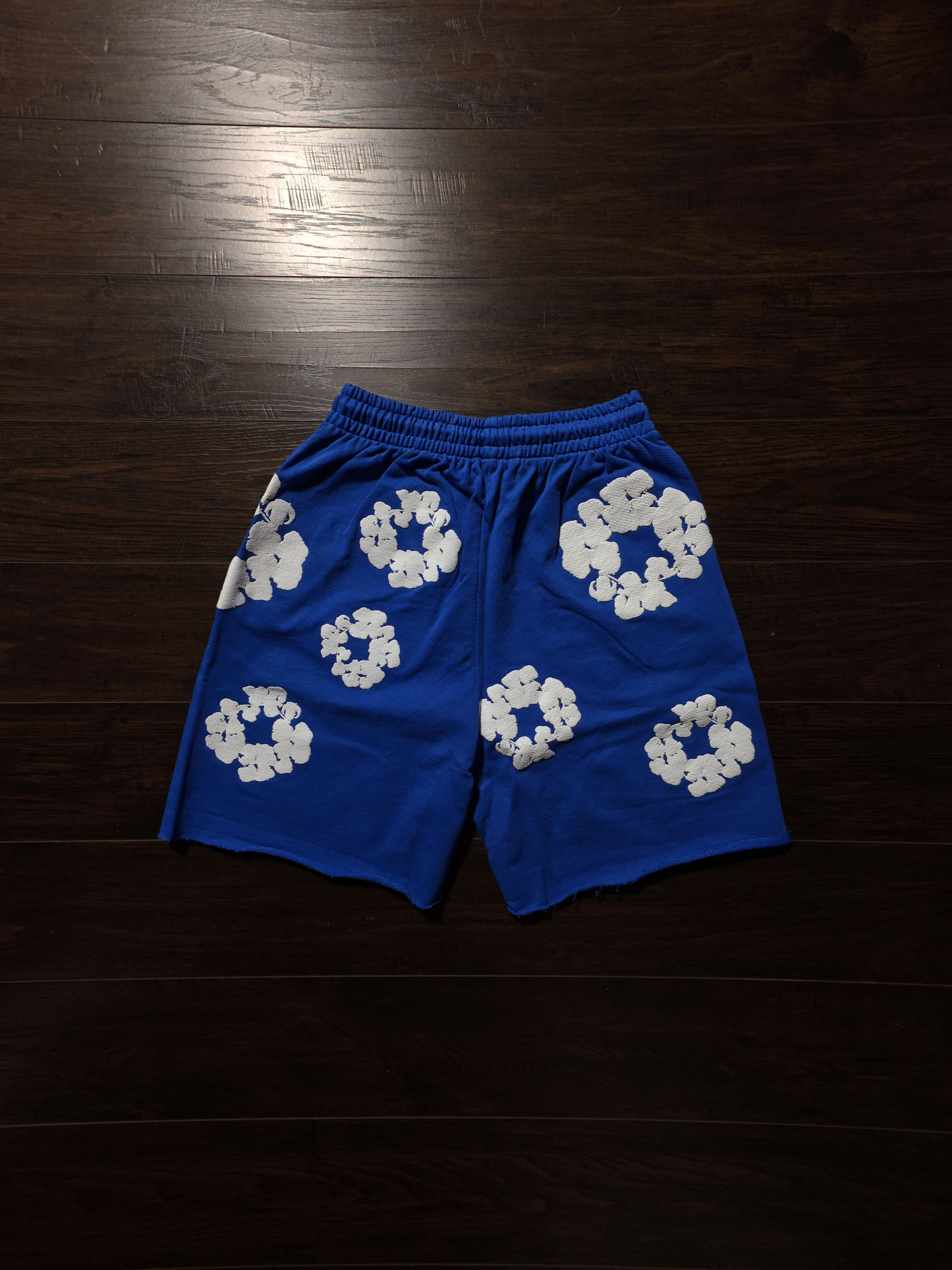 Denim Tears The Cotton Wreath Shorts Royal Blue [NEW]