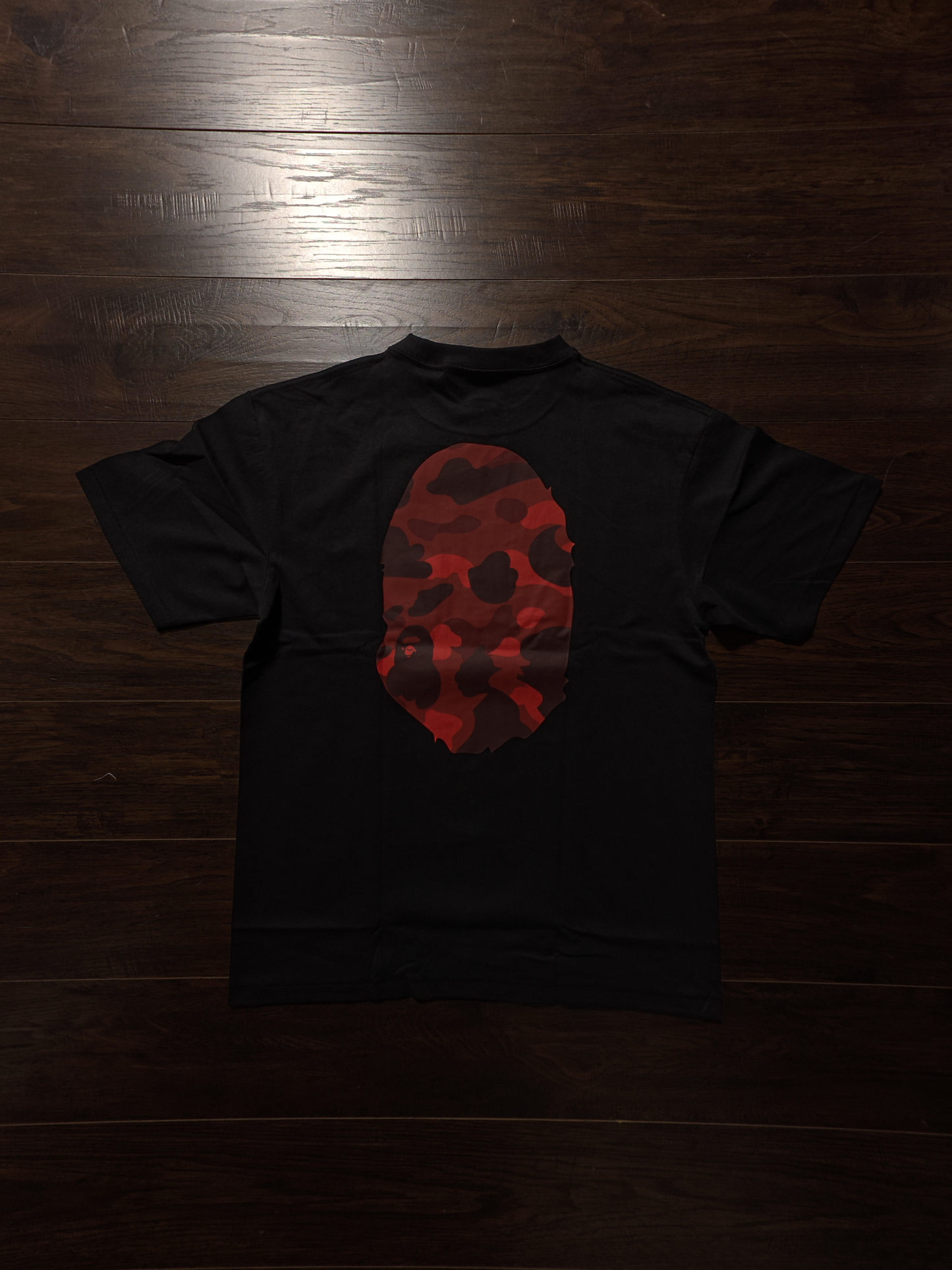 BAPE Color Camo Big Ape Head Tee Black/Red [NEW]