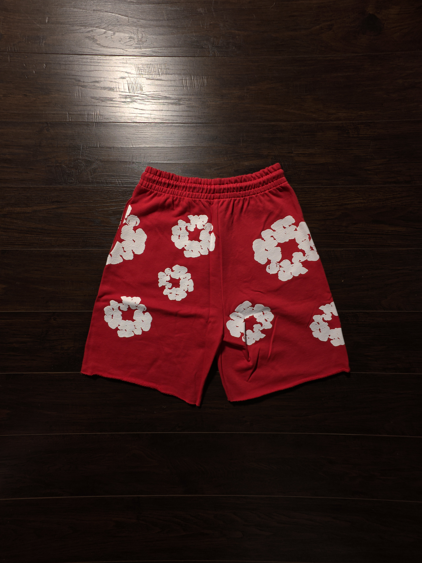 Denim Tears The Cotton Wreath Shorts Red [NEW]