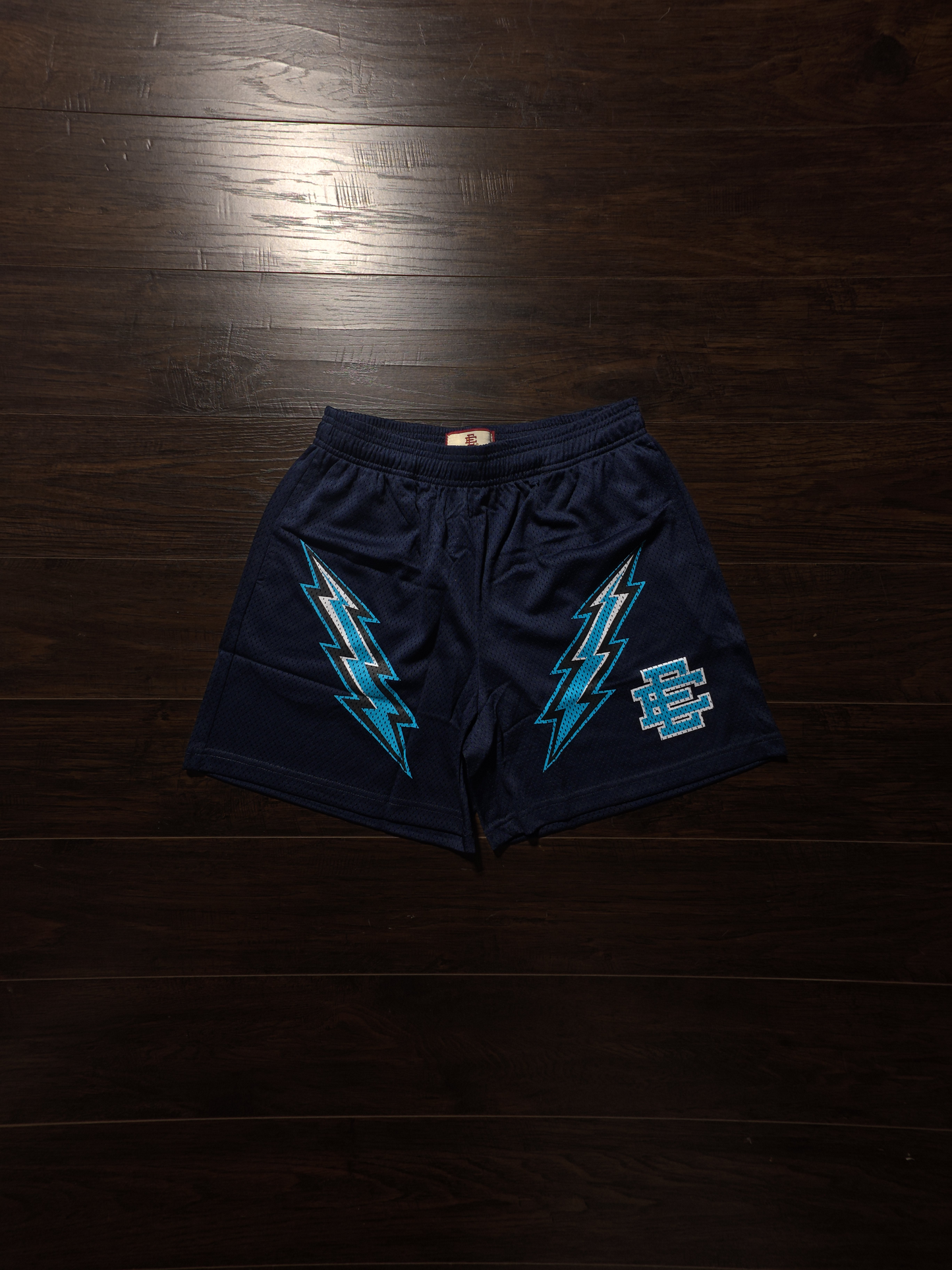 Eric Emanuel EE Basic/Core Lightning Bolt Short Navy/Black/Teal [NEW]