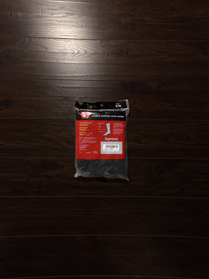 Supreme Hanes Socks (4 Pack) Black [NEW]