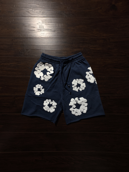 Denim Tears The Cotton Wreath Shorts Navy [NEW]