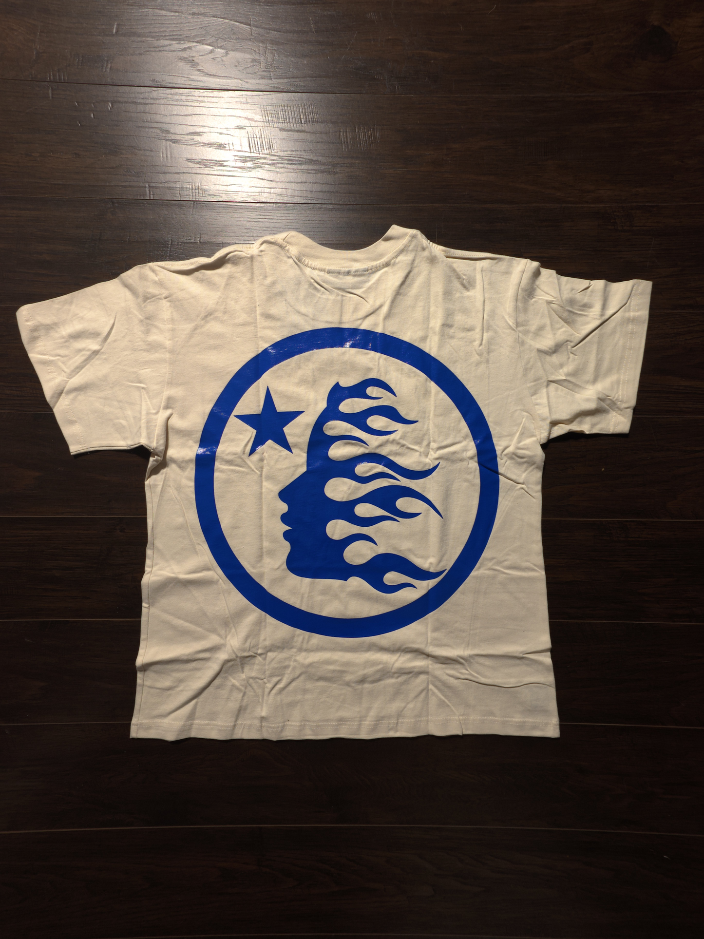 Hellstar Gel Sport Logo T-shirt White/Blue [NEW]
