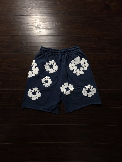 Denim Tears The Cotton Wreath Shorts Navy [NEW]