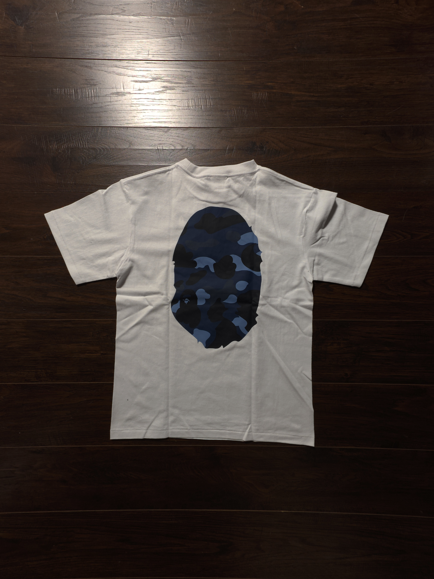 BAPE Color Camo Big Ape Head T-Shirt White/Navy [NEW]